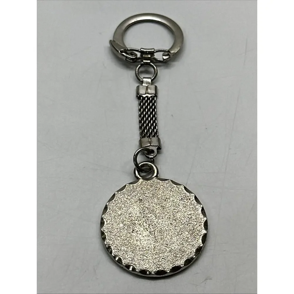 Vintage KISS 1977 Aucoin prismatic mesh keychain Rare